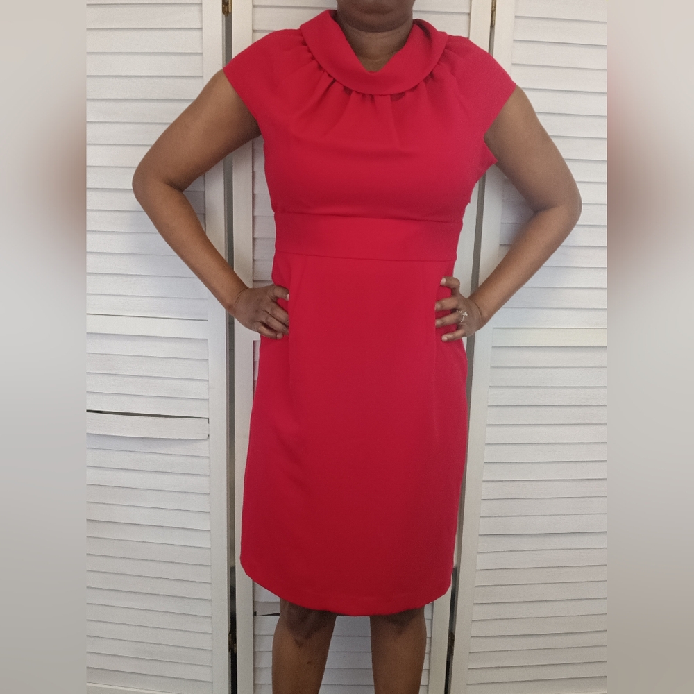Petite Sophisticate Elegant Red Women's Dress